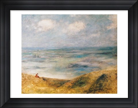 Framed View of the Sea, Guernsey Print