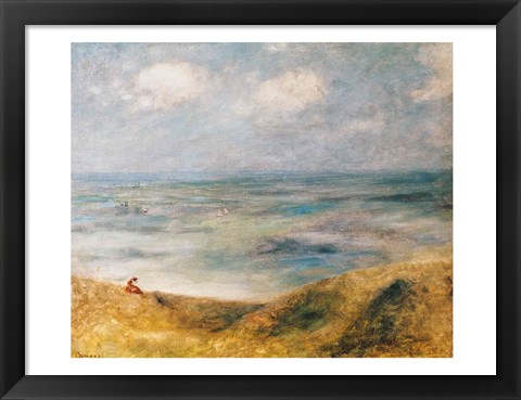 Framed View of the Sea, Guernsey Print