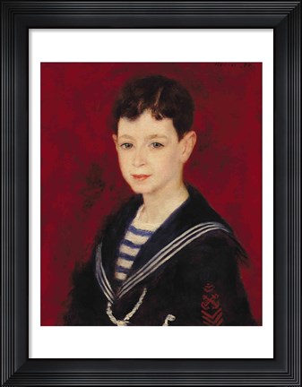 Framed Portrait of Fernand Halphen Print
