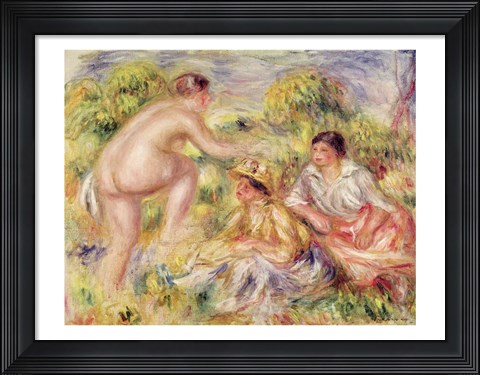 Framed Young Girls in the Countryside, 1916 Print