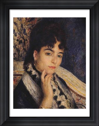 Framed Portrait of Madame Alphonse Daudet Print