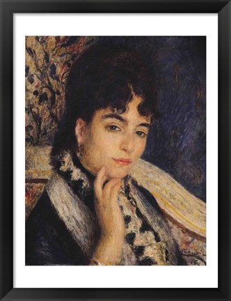 Framed Portrait of Madame Alphonse Daudet Print