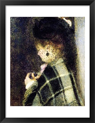 Framed Young Woman with a Small Veil, c.1875 Print