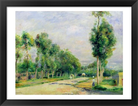 Framed Road to Versailles at Louveciennes Print