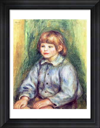 Framed Seated Portrait of Claude Renoir Print