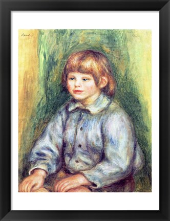 Framed Seated Portrait of Claude Renoir Print