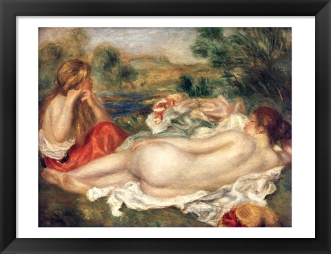 Framed Two Bathers, 1896 Print