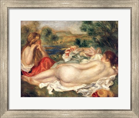 Framed Two Bathers, 1896 Print