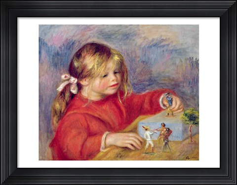 Framed Claude Renoir at play, c.1905 Print
