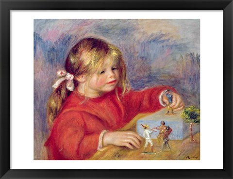 Framed Claude Renoir at play, c.1905 Print