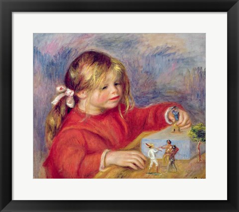 Framed Claude Renoir at play, c.1905 Print