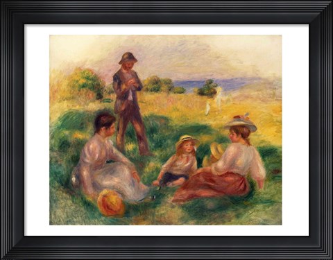Framed Party in the Country at Berneval, 1898 Print