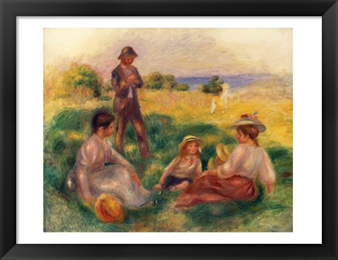 Framed Party in the Country at Berneval, 1898 Print