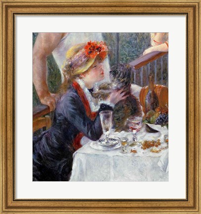 Framed Luncheon of the Boating Party, 1881 - close up Print