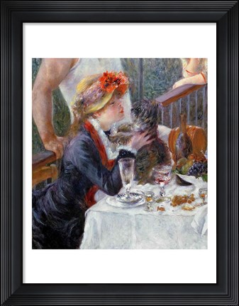 Framed Luncheon of the Boating Party, 1881 - close up Print