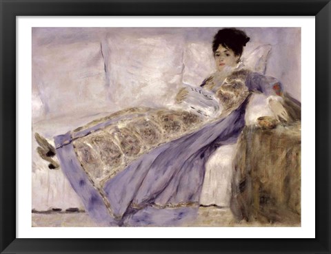 Framed Madame Monet on a Sofa, c.1874 Print