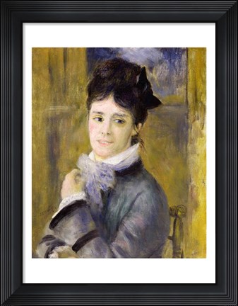 Framed Portrait of Madame Claude Monet Print