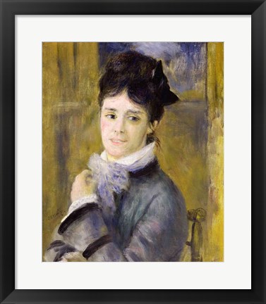 Framed Portrait of Madame Claude Monet Print