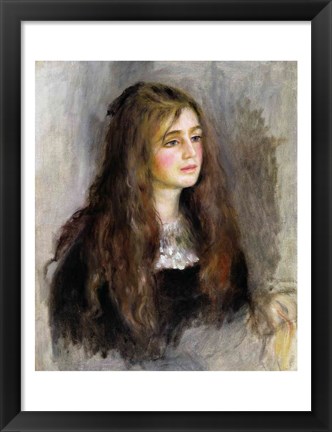 Framed Portrait of Julie Manet Print