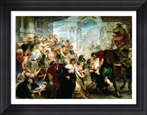 Framed Rape of the Sabine Women Print