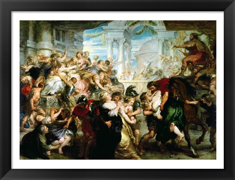 Framed Rape of the Sabine Women Print