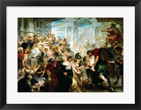 Framed Rape of the Sabine Women Print