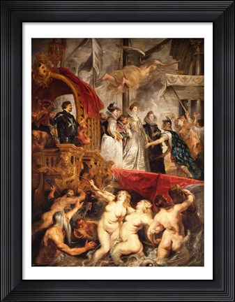 Framed Arrival of Marie de Medici in Marseilles, 3rd November 1600 Print