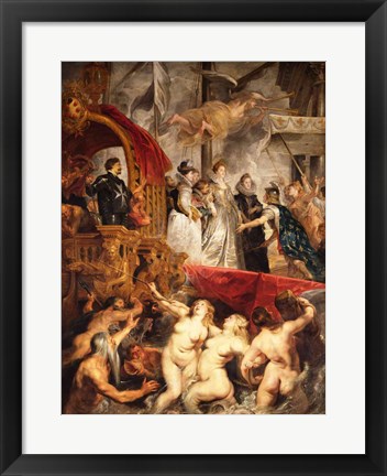 Framed Arrival of Marie de Medici in Marseilles, 3rd November 1600 Print