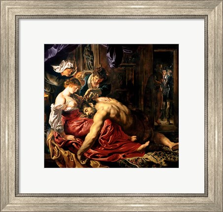 Framed Samson and Delilah, c.1609 Print