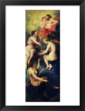 Framed Medici Cycle: The Three Fates Foretelling the Future of Marie de Medici Print