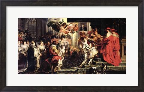 Framed Coronation of Marie de Medici Print
