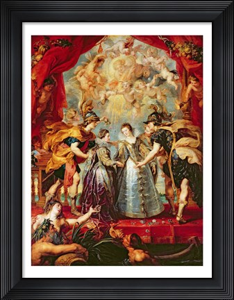 Framed Medici Cycle: Exchange of the Two Princesses of France and Spain Print