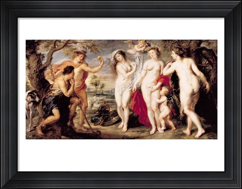 Framed Judgement of Paris, 1639 Print