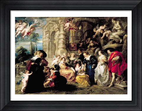 Framed Garden of Love Print