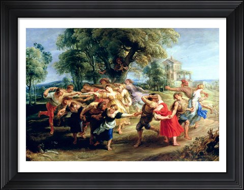 Framed Peasant Dance Print