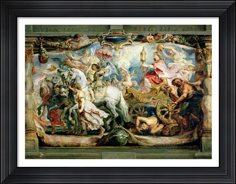 Framed Triumph of the Church over Fury, Hatred and Discord Print