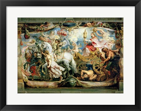 Framed Triumph of the Church over Fury, Hatred and Discord Print