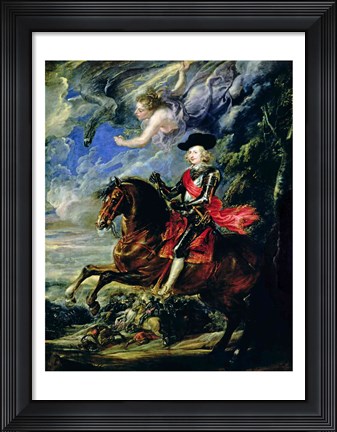 Framed Cardinal Infante Ferdinand at the Battle of Nordlingen, c.1634 Print