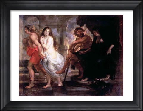 Framed Orpheus and Eurydice Print