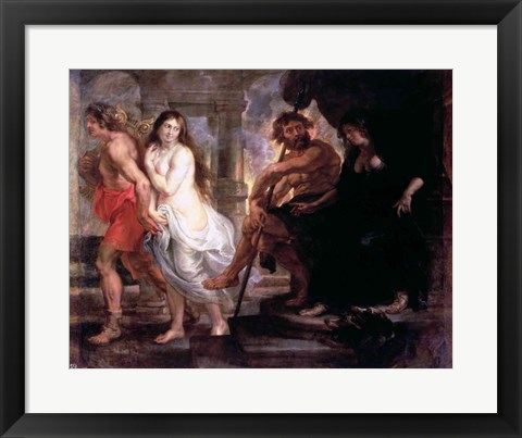 Framed Orpheus and Eurydice Print