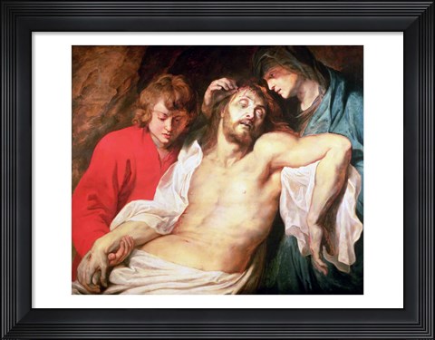 Framed Lament of Christ by the Virgin and St. John Print