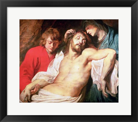 Framed Lament of Christ by the Virgin and St. John Print