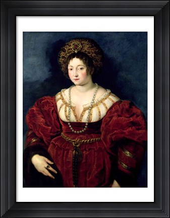 Framed Posthumous portrait of Isabella d&#39;Este Print