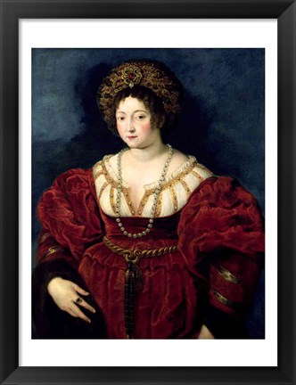Framed Posthumous portrait of Isabella d&#39;Este Print