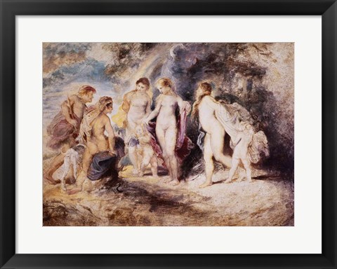 Framed Judgement of Paris Print