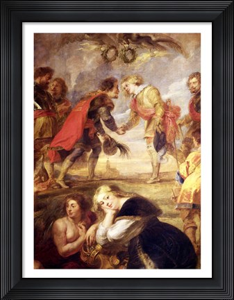 Framed Meeting of Ferdinand II Print