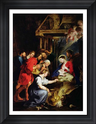 Framed Adoration of the Shepherds Print