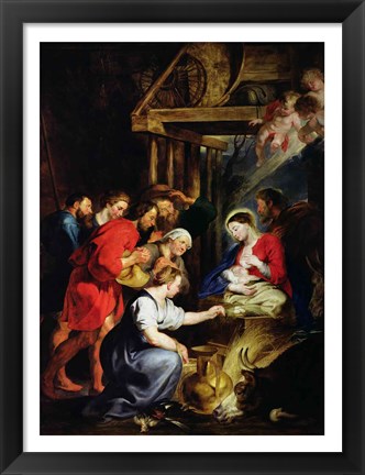 Framed Adoration of the Shepherds Print