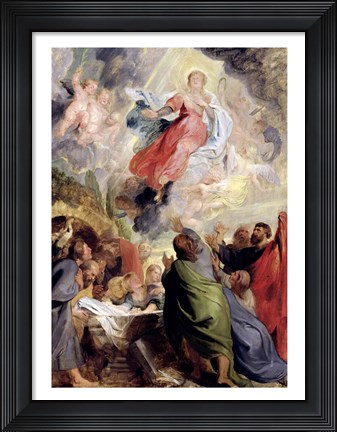 Framed Assumption of the Virgin Mary Print