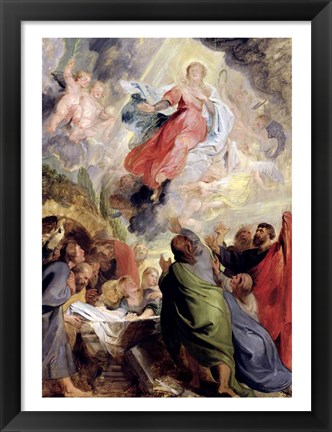 Framed Assumption of the Virgin Mary Print